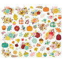 Simple Stories Pumpkins & Plaid Floral Bits & Pieces {D142}