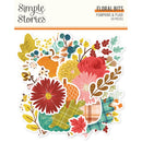 Simple Stories Pumpkins & Plaid Floral Bits & Pieces {D142}