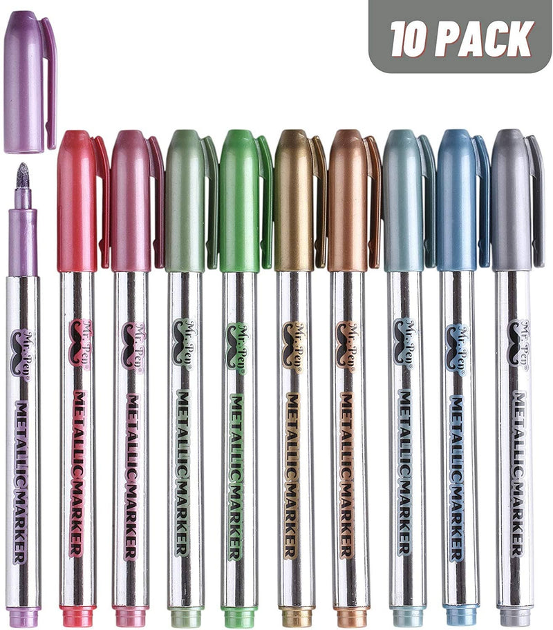 Mr. Pen Vibrant Colors Metallic Art Markers