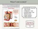 Craftreat Ivory Vintage Camera Blank Precut Album Base