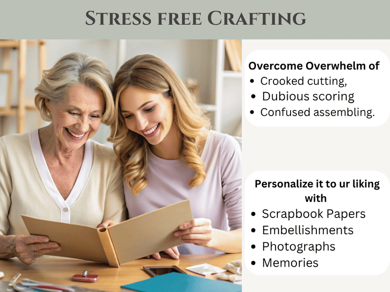 CrafTreat Quick Accordion Folio - Kraft, Black & White