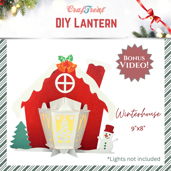 Craftreat DIY Paper Lanterns - Winter House {F605}