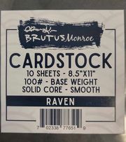 Brutus Monroe 8.5x11 Raven 100lb. Cardstock {B306}