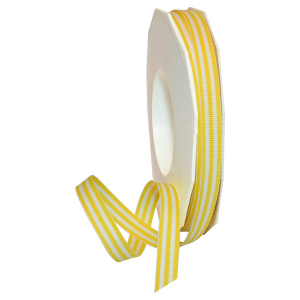 GROSGRAIN 3/8" YELLOW STRIPES