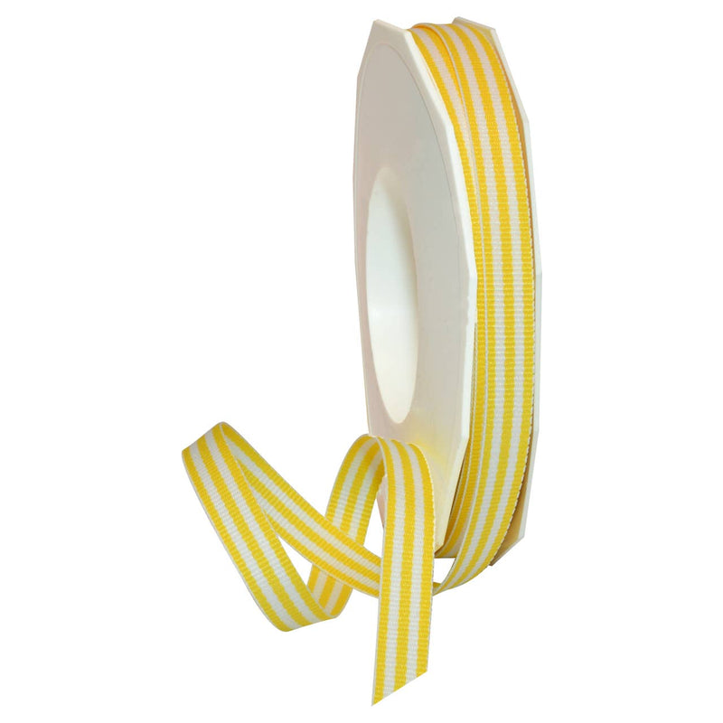 GROSGRAIN 3/8" YELLOW STRIPES