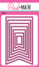 Pink & Main Thin Flag Banner Dies {W06}