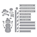 Spellbinders Simon Hurley North Pole Sentiments Etched Dies {E148}