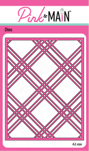 Pink & Main Plaid Cover Die Panel B {D142}