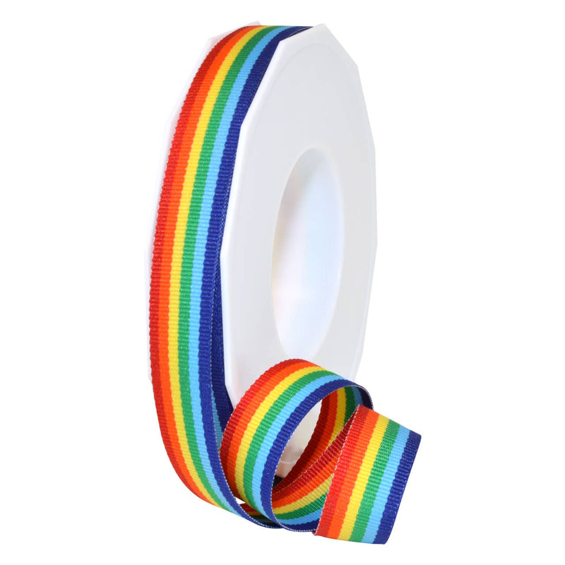 Grosgrain 5/8" Baby Blue Stripes