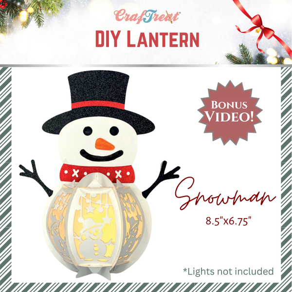 Craftreat DIY Paper Lanterns - Snowman {C804}
