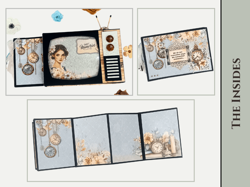 CrafTreat White TV Pop Up Mini Album