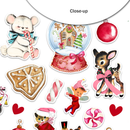 Pretty Little Studio Sugar Plum Sprinkles Christmas Ephemera Pack