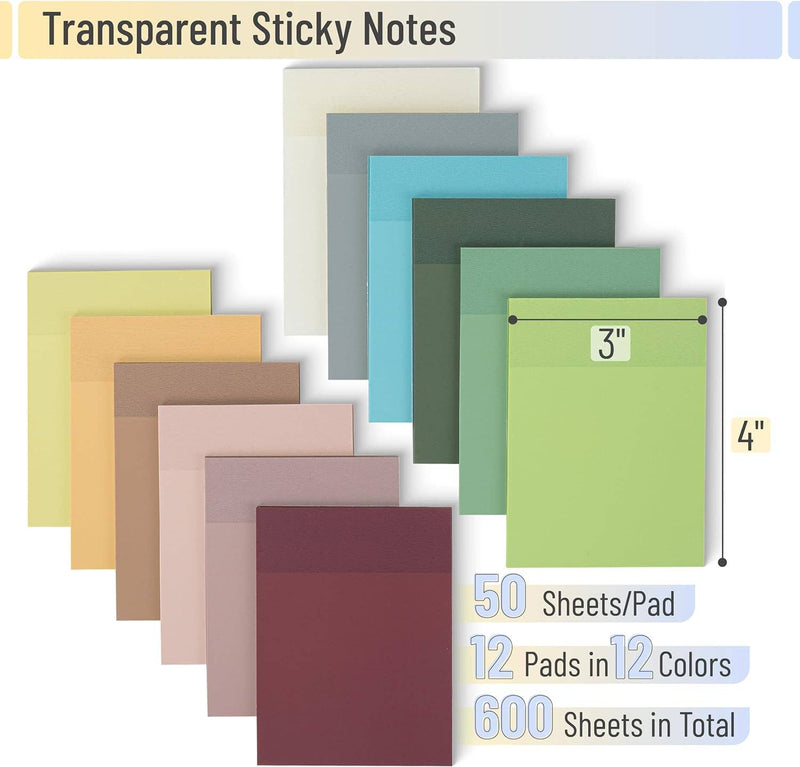 Mr. Pen 3"x4" Vintage Transparent Sticky Notes {E148}