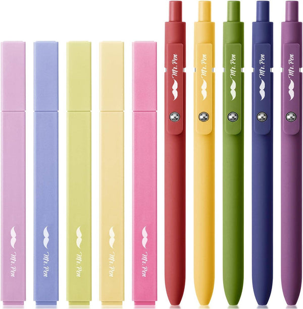 Mr. Pen No Bleed Aesthetic Highlighters & Gel Pens {E213}