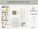 Craftreat Ivory Vintage Camera Blank Precut Album Base