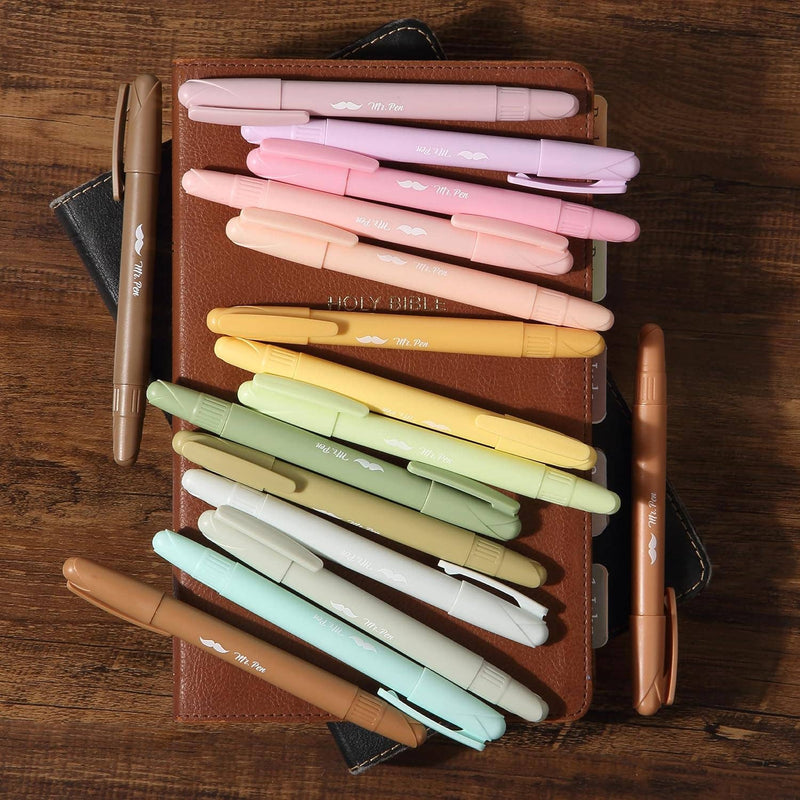 Mr. Pen Vibrant Colors Gel Highlighter Set - 16 Pack {E210}