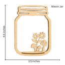 Craftreat 3D Shaker Chipboards - Mason Jar