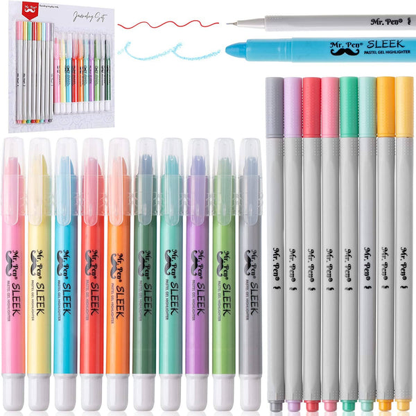 Mr. Pen Bible Gel Highlighters & Fineliner Pens {F305}