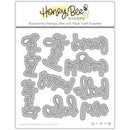 Honey Bee Stamps Bitty Buzzwords Dies {W80}