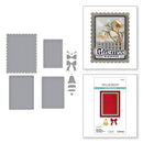 Spellbinders Lisa Horton Bow & Bell Scallop Frame Etched Dies {G109}