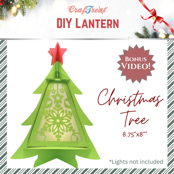 Craftreat DIY Paper Lanterns - Christmas Tree {B205}