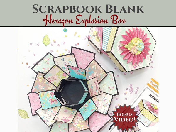 CrafTreat Hexagon Explosion Box - 2pk.