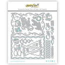 Honey Bee Stamps Holiday Postcard Dies {W39}