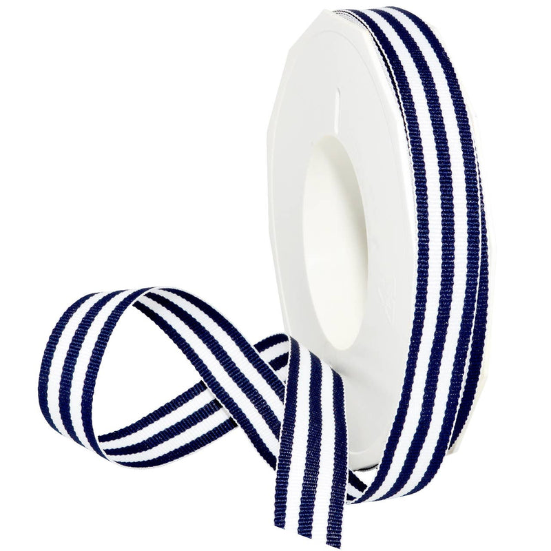 Grosgrain 7/8" Emerald Stripe