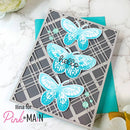 Pink & Main Plaid Cover Die Panel B {D142}