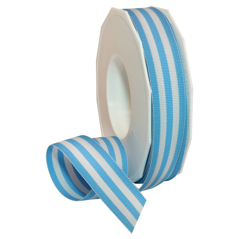 Grosgrain 7/8" Emerald Stripe