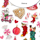Pretty Little Studio Sugar Plum Sprinkles Christmas Ephemera Pack