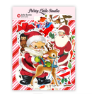 Pretty Little Studio Vintage Jolly Santa Christmas Ephemera