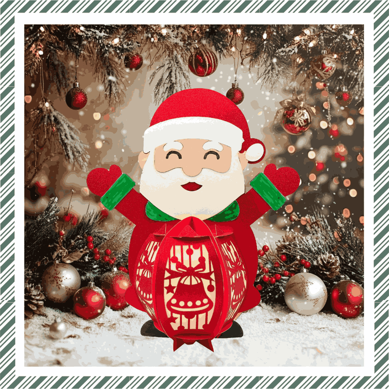 Craftreat DIY Paper Lanterns - Santa