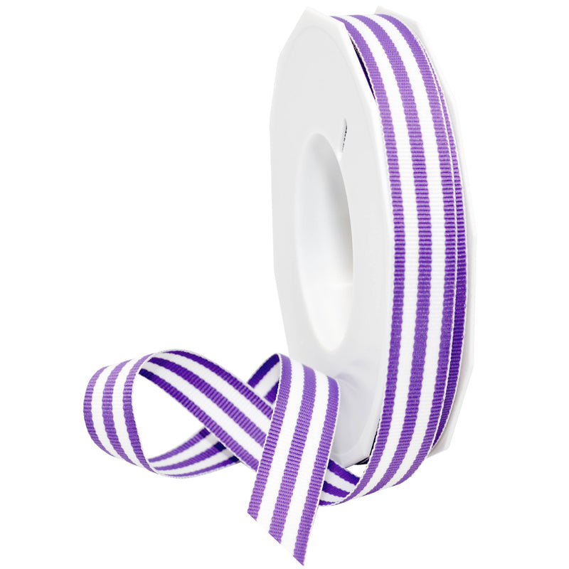 Grosgrain 7/8" Emerald Stripe