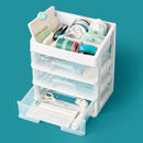 We R Makers 3-Drawer Plastic Storage Case with Organizer Top