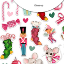 Pretty Little Studio Sugar Plum Sprinkles Christmas Ephemera Pack