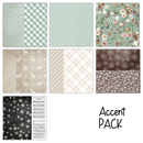 Pretty Little Studio 6x6 Comfort & Joy ACCENT Single Sided Paper Pack {B02}