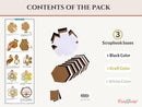 Craftreat Hexagon Fold Out Blank Quick Folio - 3pk. {C902}