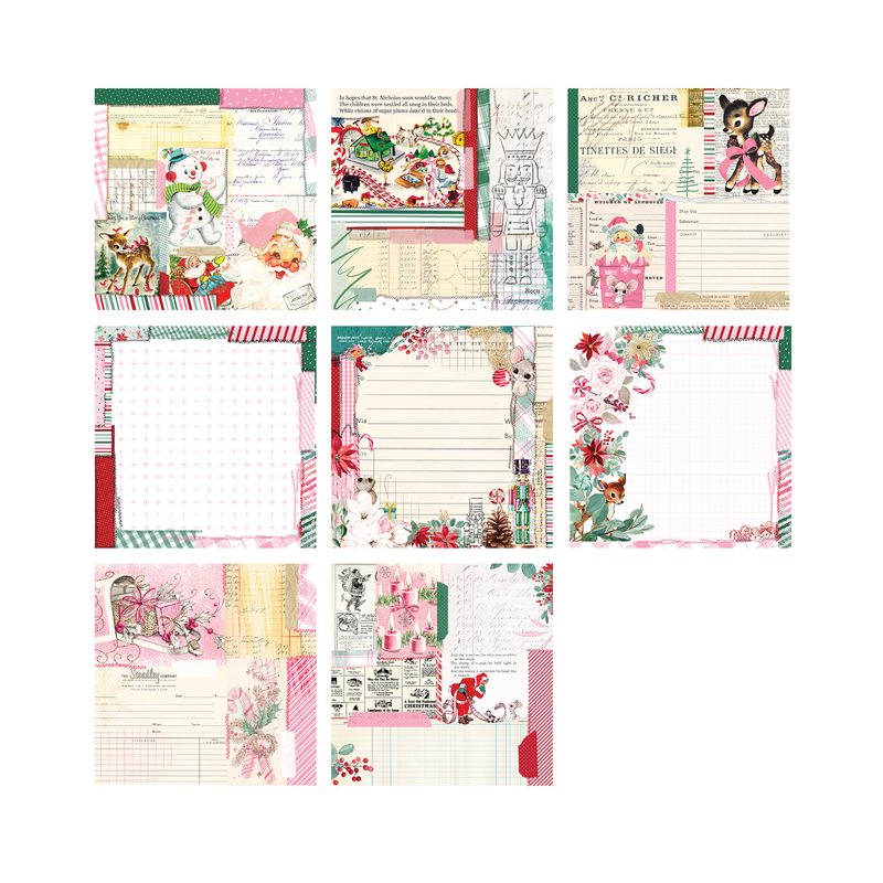 Pretty Little Studio 6x6 Sugar Plum LEDGER Paper Pack {B407}