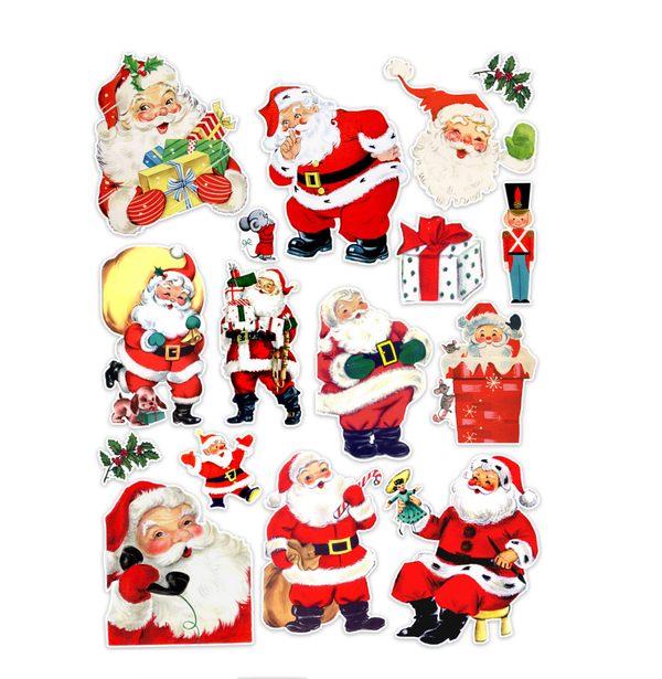 Pretty Little Studio Vintage St Nick Santa Claus Ephemera {G87}