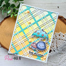 Pink & Main Plaid Cover Die Panel B {D142}