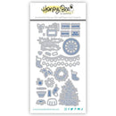 Honey Bee Stamps: Christmas Market Cart Add-On Die Set {N09}