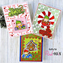 Pink & Main Layered Candy Canes Stencils (Set of 2) {G203}