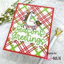 Pink & Main Plaid Cover Die Panel A {X133}