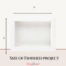 Craftreat 3D Fold Shapes - White Assorted Shapes Paper Frames 6pcs. {C402}