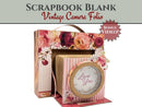 Craftreat Ivory Vintage Camera Blank Precut Album Base