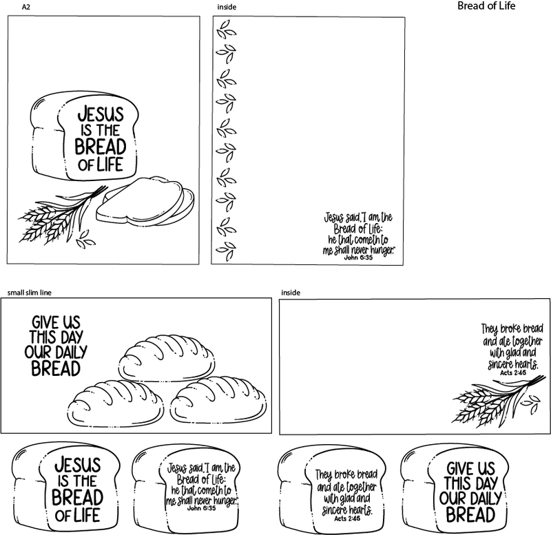 Maymay's Bread of Life 4x6 Stamp Set {A206}
