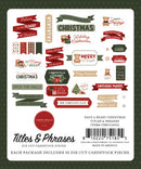 Carta Bella Have a Beary Christmas Titles & Phrases Ephemera {D115}