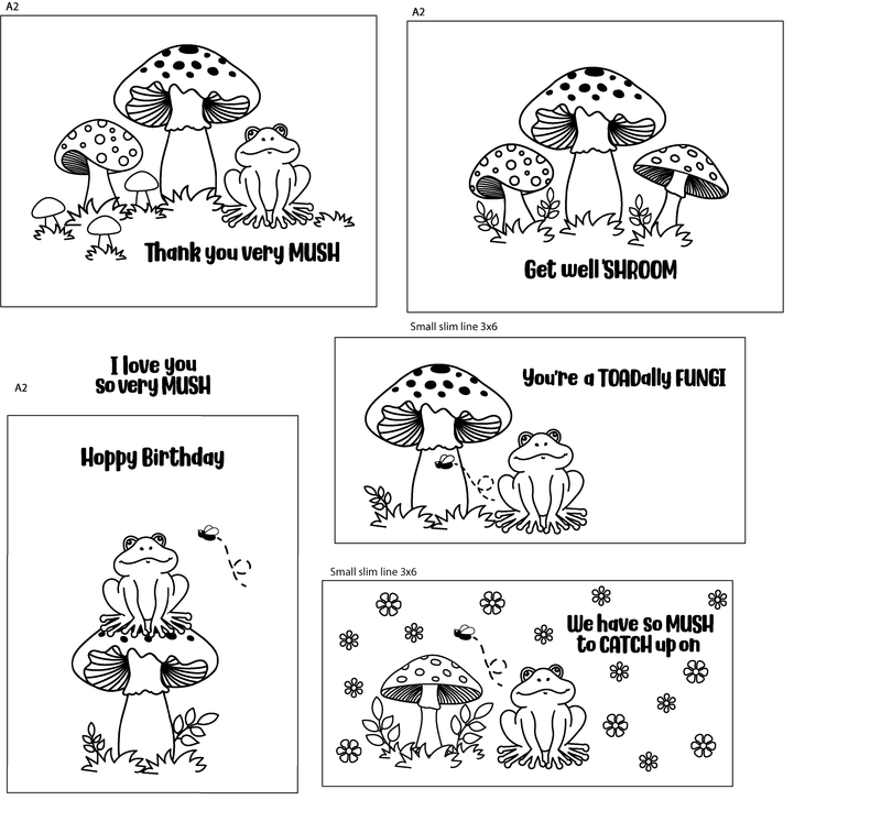 Maymay's Fungi 4x6 Stamp Set {A244}
