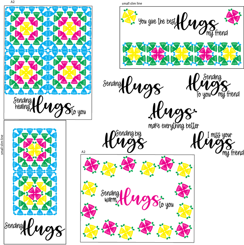 Maymay's Granny Hugs 4x6 Stamp Set {A248}